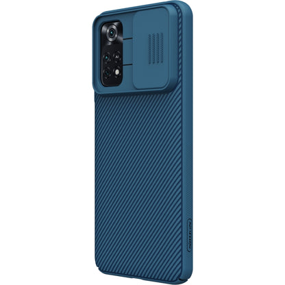 For Xiaomi Poco M4 Pro NILLKIN Black Mirror Series Camshield PC Phone Case(Blue) - Xiaomi Cases by NILLKIN | Online Shopping South Africa | PMC Jewellery