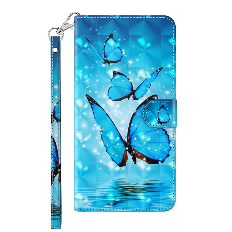 For Samsung Galaxy S22 5G 3D Painting Pattern TPU + PU Leather Phone Case(Three Butterflies) - free shipping - PMC TechLife - Order now!