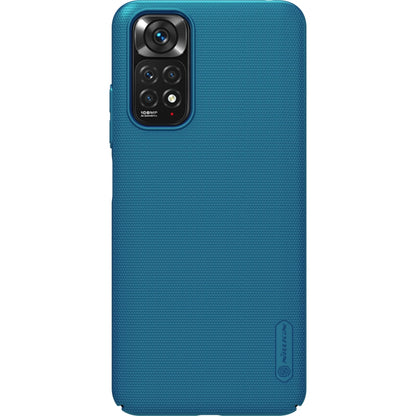 For Xiaomi Redmi Note 11S NILLKIN Frosted PC Phone Case(Blue) - Xiaomi Cases by NILLKIN | Online Shopping South Africa | PMC Jewellery