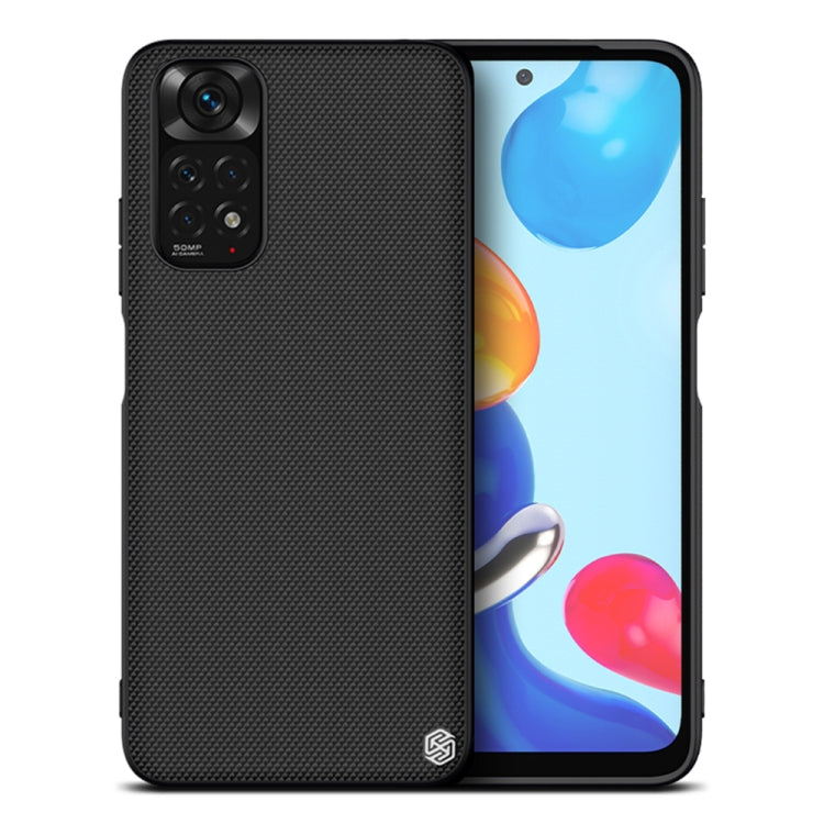 For Xiaomi Redmi Note 11 4G Global NILLKIN 3D Textured Nylon Fiber TPU Phone Case(Black) - Xiaomi Cases by NILLKIN | Online Shopping South Africa | PMC Jewellery