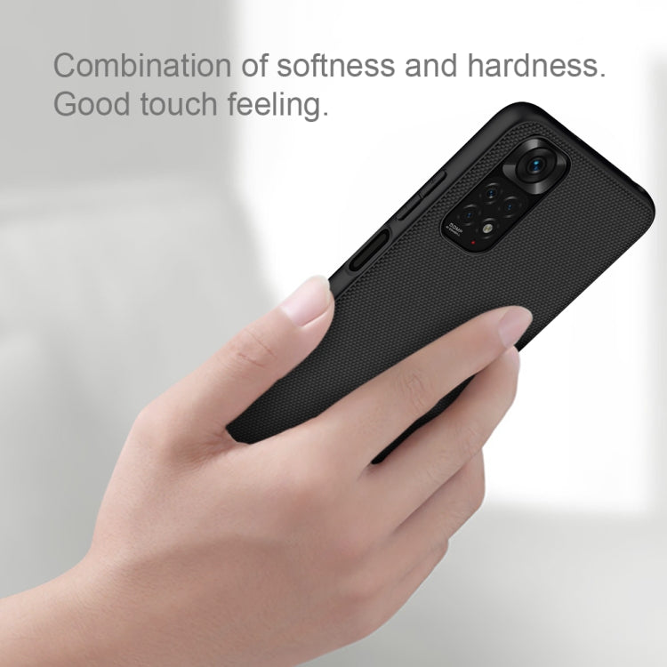 For Xiaomi Redmi Note 11 4G Global NILLKIN 3D Textured Nylon Fiber TPU Phone Case(Black) - Xiaomi Cases by NILLKIN | Online Shopping South Africa | PMC TechLife