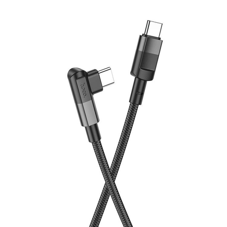 hoco U108 100W USB-C / Type-C to USB-C / Type-C PD Charging Data Cable, Cable Length:1.2m(Black) - USB-C & Type-C Cable by hoco | Online Shopping South Africa | PMC Jewellery