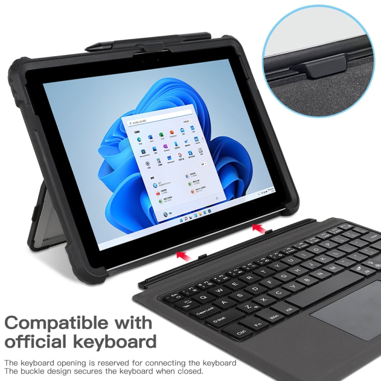 For MicroSoft Surface Go 1 / 2 / 3 Acrylic Transparent Hand Strap Laptop Case - Other by PMC TechLife | Online Shopping South Africa | PMC TechLife