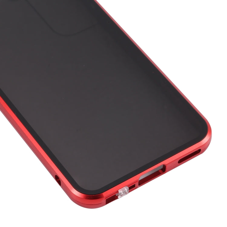 For Samsung Galaxy S22 5G Anti-peeping Magnetic Double-sided Tempered Glass Phone Case(Red) - Galaxy S22 5G Cases by PMC TechLife | Online Shopping South Africa | PMC TechLife | Buy Now Pay Later Mobicred