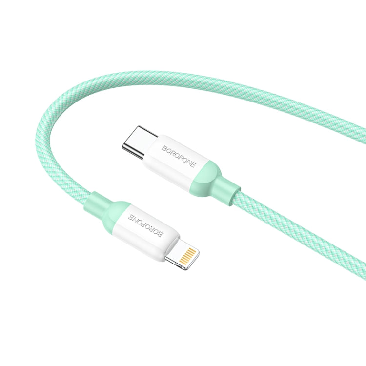 Borofone BX68 2.4A USB-C / Type-C to 8 Pin PD Charging Data Cable, Length:2m(Green) - Normal Style Cable by Borofone | Online Shopping South Africa | PMC Jewellery