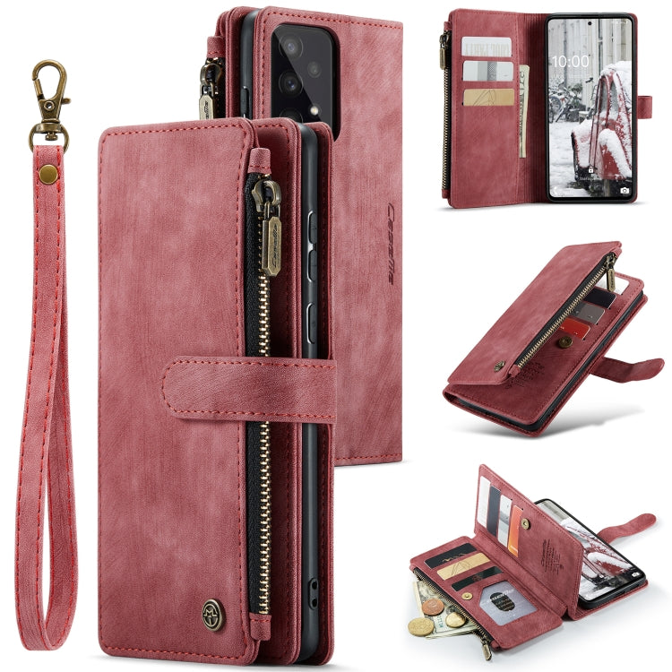 For Samsung Galaxy A53 5G CaseMe C30 Multifunctional Phone Leather Case with Holder & Card Slot & Wallet(Red) - Galaxy Phone Cases by CaseMe | Online Shopping South Africa | PMC TechLife | Buy Now Pay Later Mobicred