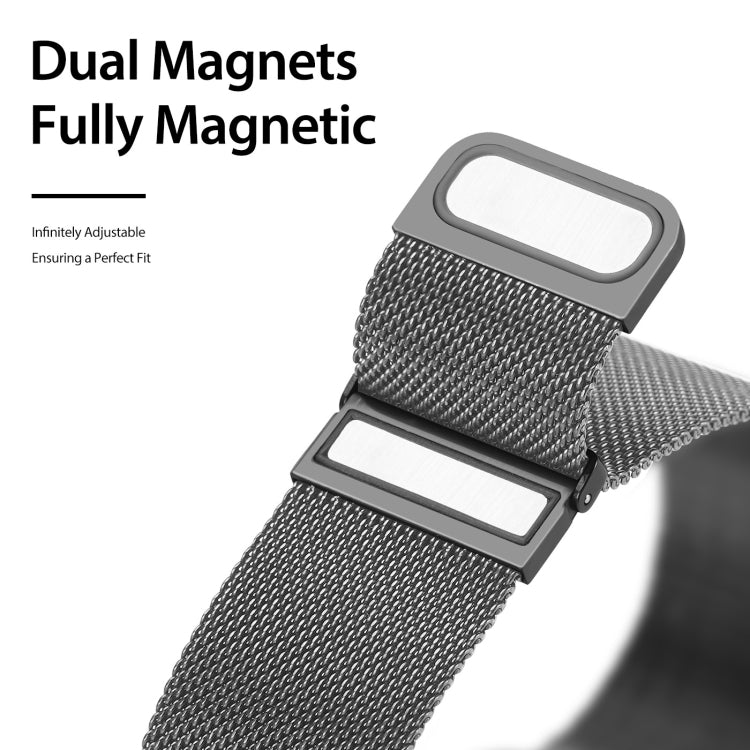 DUX DUCIS Milanese Watchband For Apple Watch Series 9&8&7 41mm / SE 3&SE 2&6&SE&5&4 40mm / 3&2&1 38mm(Gun Grey) - free shipping - PMC TechLife - Order now!