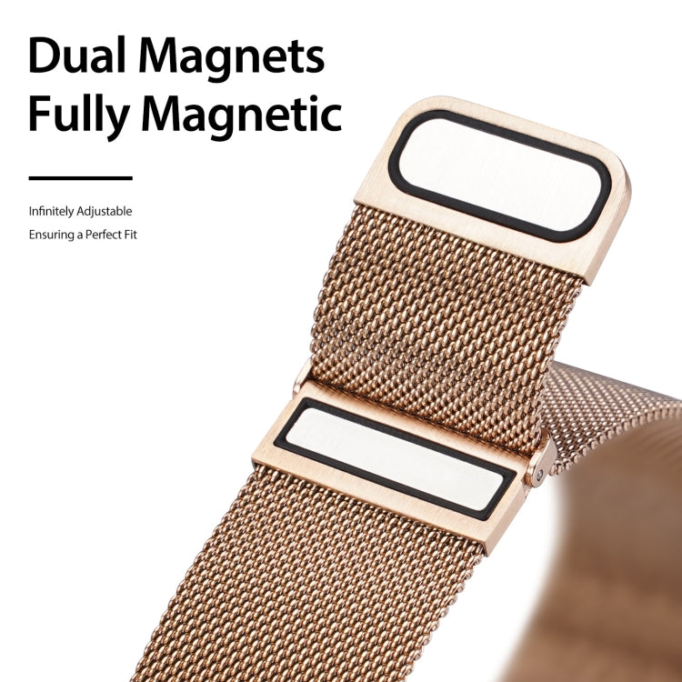 DUX DUCIS Milanese Watchband For Apple Watch Series 9&8&7 45mm / SE 3&SE 2&6&SE&5&4 44mm / 3&2&1 42mm(Gold) - free shipping - PMC TechLife - Order now!