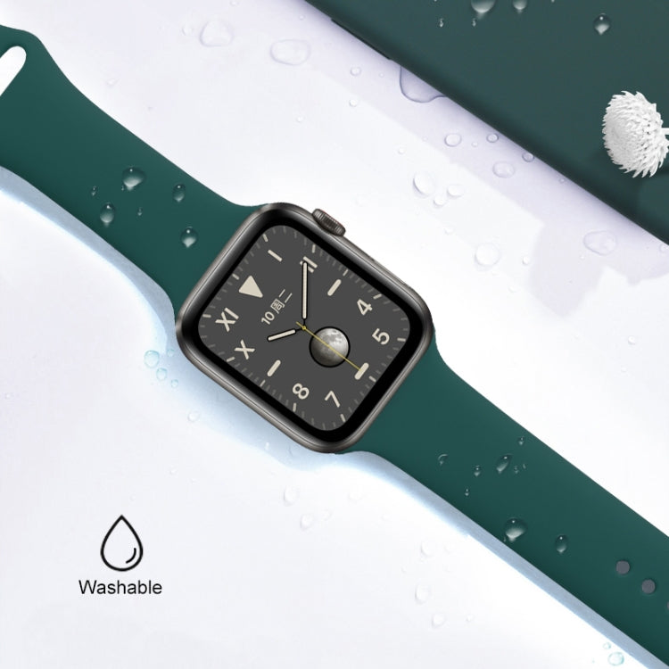 For Apple Watch Series 7 41mm / 6 & SE & 5 & 4 40mm / 3 & 2 & 1 38mm Mutural Liquid Silicone Watch Band(White) - Watch Bands by Mutural | Online Shopping South Africa | PMC TechLife | Buy Now Pay Later Mobicred