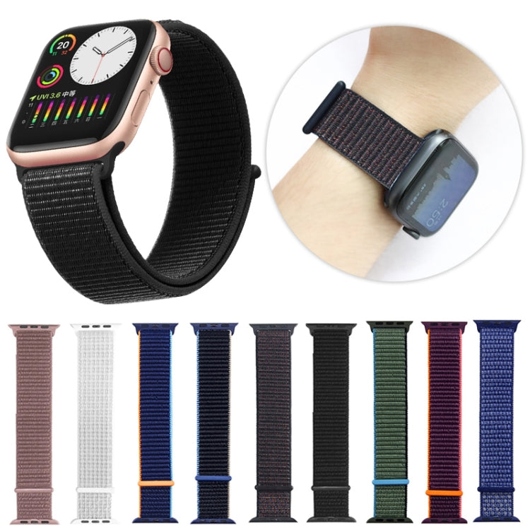 For Apple Watch Series 7 41mm / 6 & SE & 5 & 4 40mm / 3 & 2 & 1 38mm Mutural Nylon Watch Band(Pink) - free shipping - PMC TechLife - Order now!
