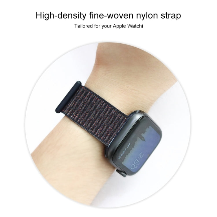 For Apple Watch Apple Watch Ultra 49mm&Watch Ultra 2 49mm / Series 9&8&7 45mm / SE 3&SE 2&6&SE&5&4 44mm / 3&2&1 42mm Mutural Nylon Watch Band(Heartbeat Purple) - free shipping - PMC TechLife - Order now!
