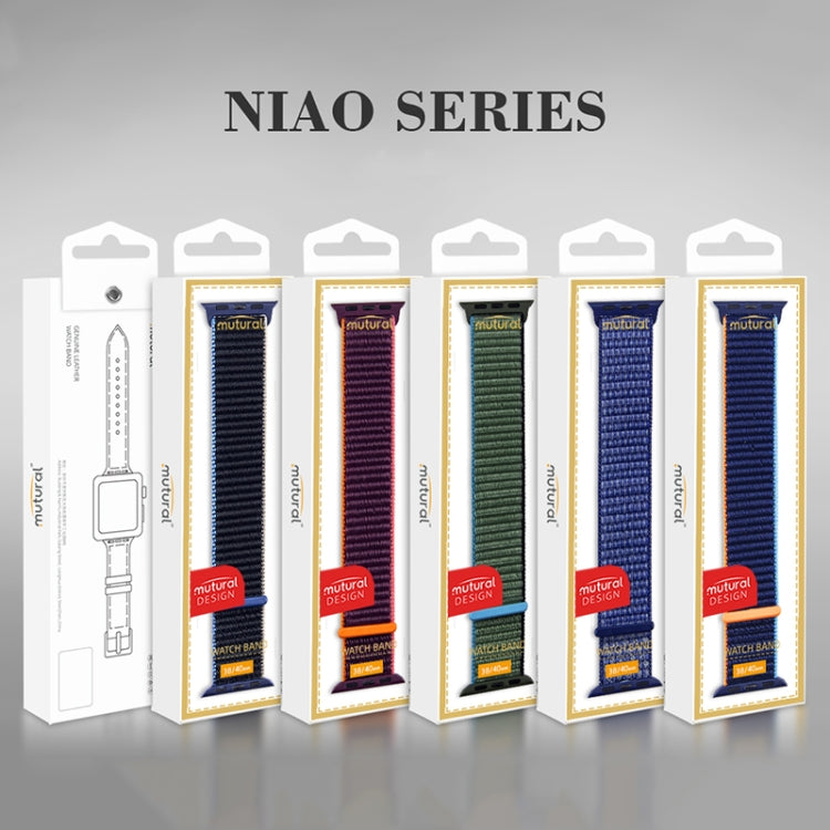 For Apple Watch Apple Watch Ultra 49mm&Watch Ultra 2 49mm / Series 9&8&7 45mm / SE 3&SE 2&6&SE&5&4 44mm / 3&2&1 42mm Mutural Nylon Watch Band(Black Red) - free shipping - PMC TechLife - Order now!