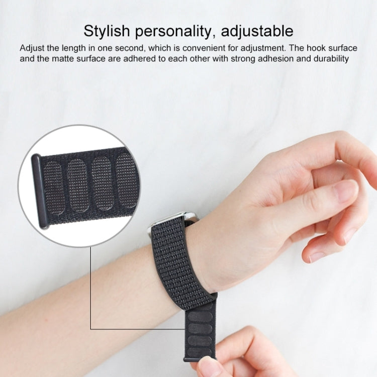 For Apple Watch Apple Watch Ultra 49mm&Watch Ultra 2 49mm / Series 9&8&7 45mm / SE 3&SE 2&6&SE&5&4 44mm / 3&2&1 42mm Mutural Nylon Watch Band(Heartbeat Purple) - free shipping - PMC TechLife - Order now!