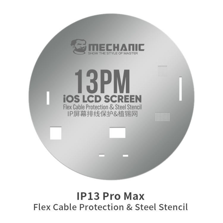 Mechanic UFO LCD Screen Flex Cable Protection and Reballing Planting For iPhone 13 Pro Max - BGA Stencils by MECHANIC | Online Shopping South Africa | PMC Jewellery