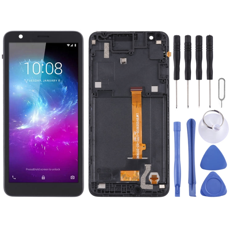 OEM LCD Screen For ZTE Blade L8/A3 2019 Digitizer Full Assembly with Frame（Black) - For ZTE by PMC Jewellery | Online Shopping South Africa | PMC Jewellery