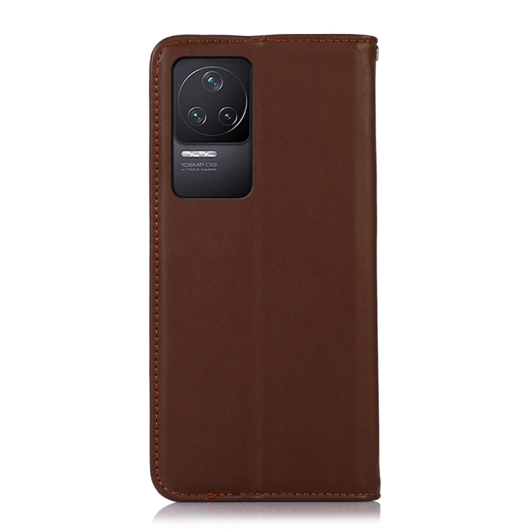For Xiaomi Redmi K50 / K50 Pro KHAZNEH Nappa Top Layer Cowhide Leather Phone Case(Brown) - free shipping - PMC TechLife - Order now!