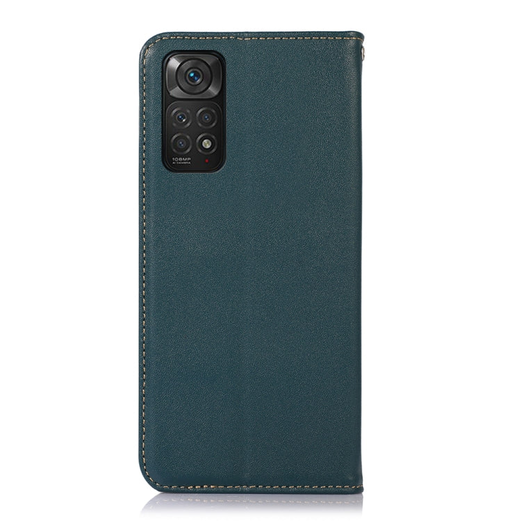 For Xiaomi Redmi Note 11 4G/11S 4G Global KHAZNEH Nappa Top Layer Cowhide Leather Phone Case(Green) - Xiaomi Cases by PMC TechLife | Online Shopping South Africa | PMC TechLife