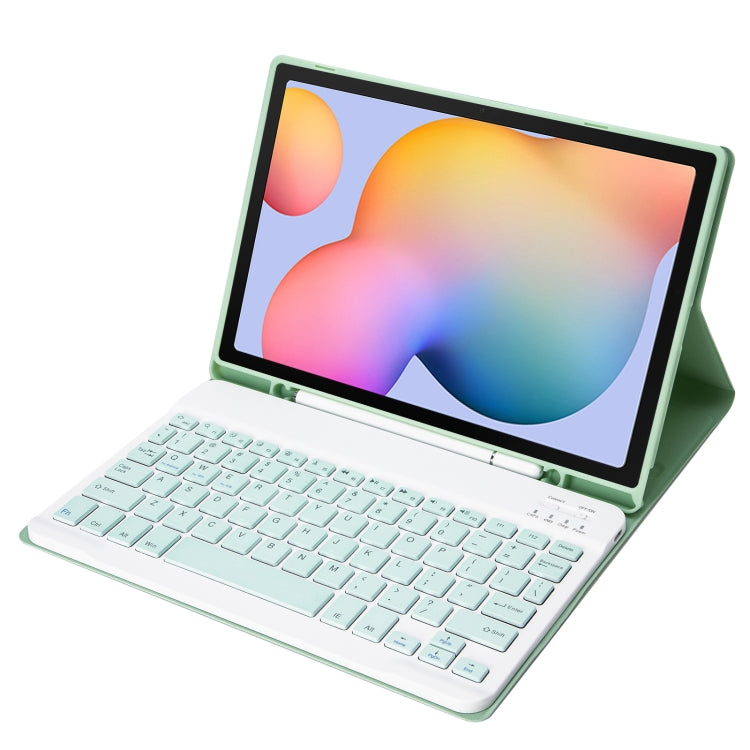 A610B Candy Color Bluetooth Keyboard Leather Case with Pen Slot For Samsung Galaxy Tab S6 Lite 10.4 inch SM-P610 / SM-P615(Light Green) - free shipping - PMC TechLife - Order now!
