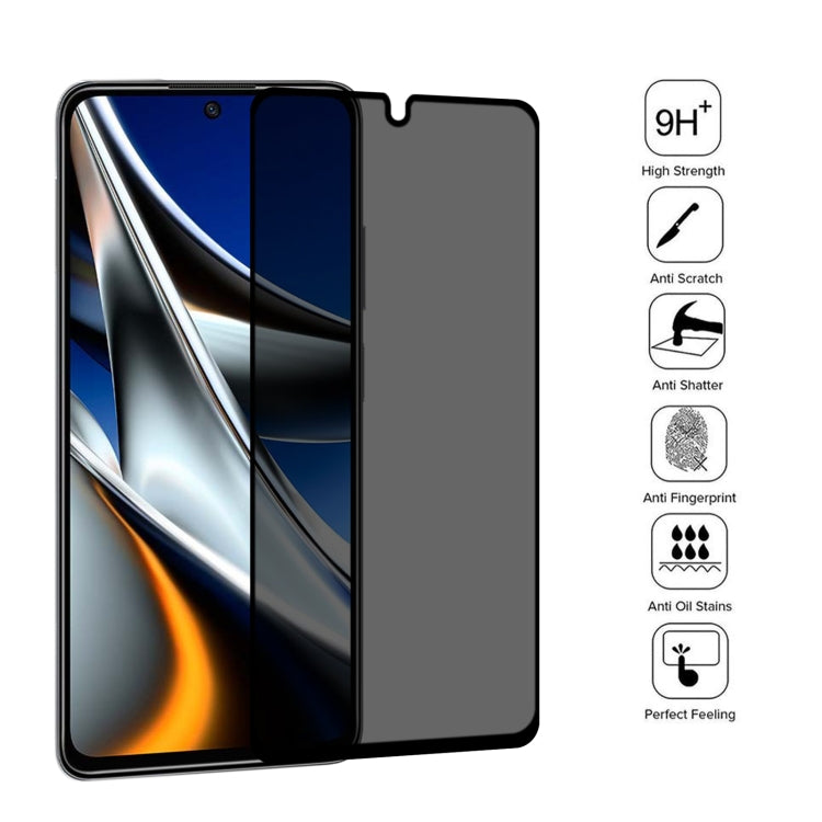 Full Cover Anti-peeping Tempered Glass Film For Xiaomi Poco X4 Pro 5G - free shipping - PMC TechLife - Order now!