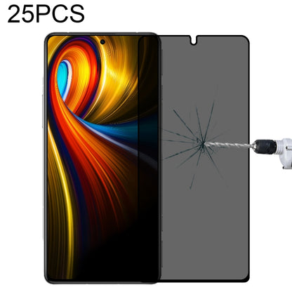 25 PCS Full Cover Anti-peeping Tempered Glass Film For Xiaomi Poco F3 GT -  by PMC Jewellery | Online Shopping South Africa | PMC Jewellery