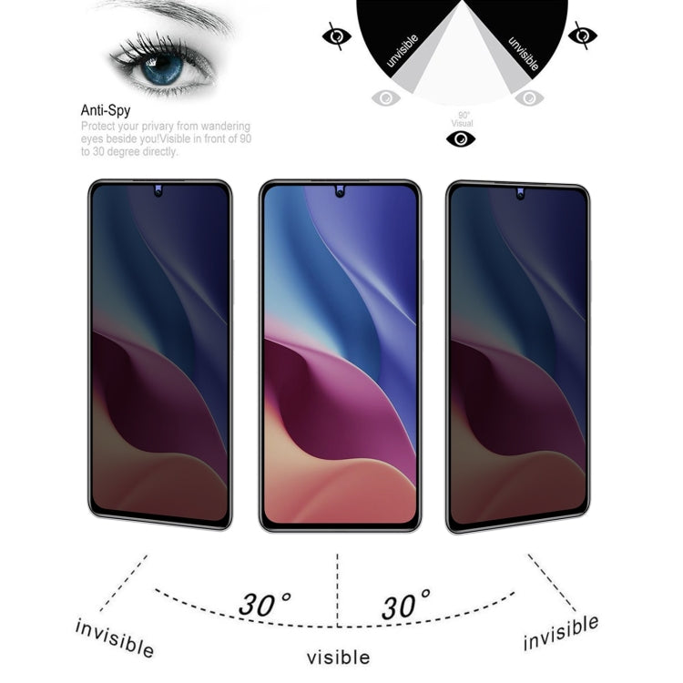 25 PCS Full Cover Anti-peeping Tempered Glass Film For Xiaomi Redmi K40 / K40S -  by PMC TechLife | Online Shopping South Africa | PMC TechLife