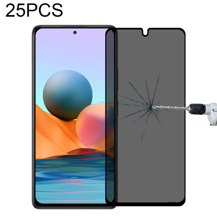 25 PCS Full Cover Anti-peeping Tempered Glass Film For Xiaomi Redmi Note 10 Pro Max -  by PMC TechLife | Online Shopping South Africa | PMC TechLife
