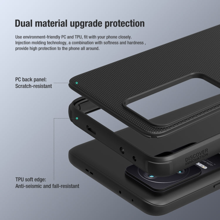 For Xiaomi Redmi K50 / K50 Pro NILLKIN Frosted Shield Pro PC + TPU Phone Case(Black) - Xiaomi Cases by NILLKIN | Online Shopping South Africa | PMC Jewellery