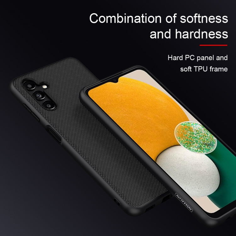 For Samsung Galaxy A13 5G NILLKIN 3D Texture Nylon Fiber PC+TPU Phone Case(Black) - Galaxy Phone Cases by NILLKIN | Online Shopping South Africa | PMC TechLife | Buy Now Pay Later Mobicred