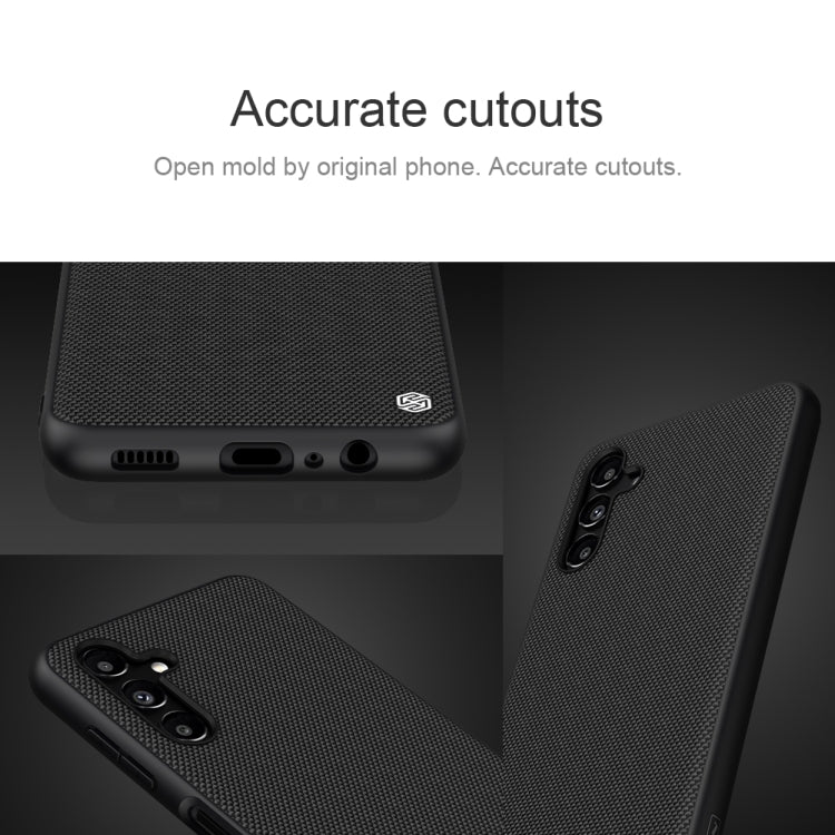 For Samsung Galaxy A13 5G NILLKIN 3D Texture Nylon Fiber PC+TPU Phone Case(Black) - Galaxy Phone Cases by NILLKIN | Online Shopping South Africa | PMC TechLife | Buy Now Pay Later Mobicred