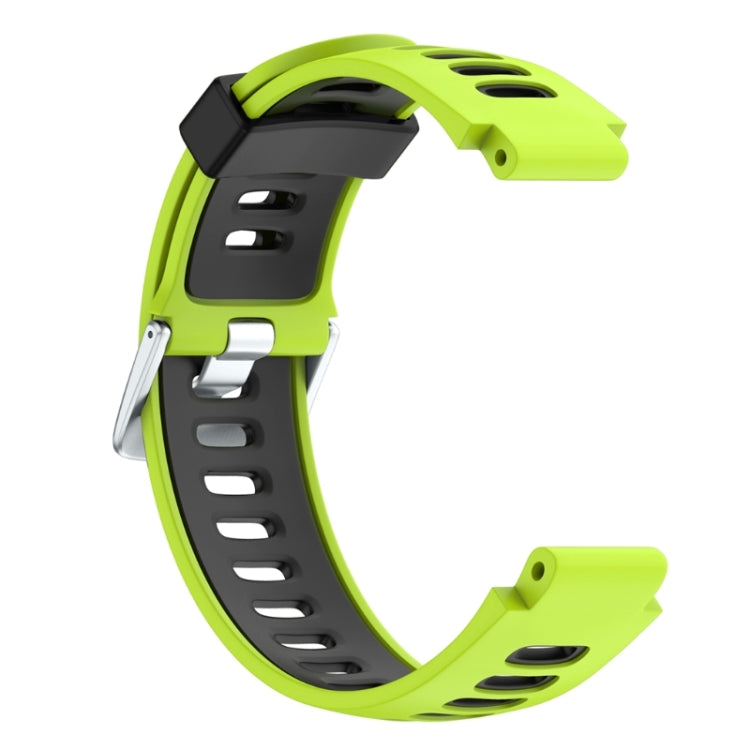 For Garmin Forerunner 735 XT Two tone Silicone Watch Band Lime