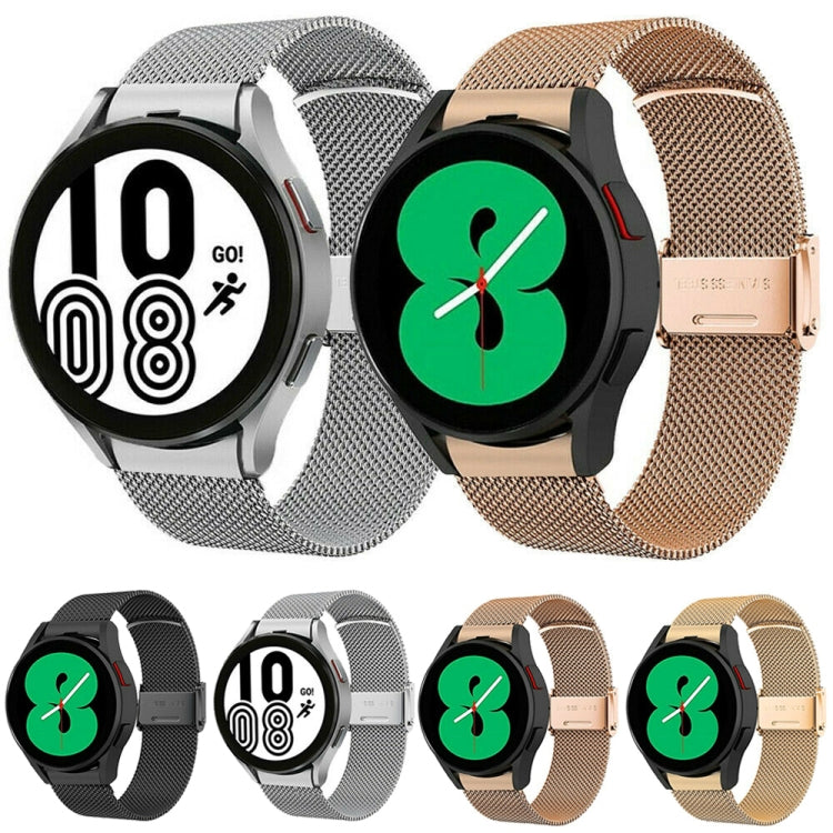 For Samsung Galaxy Watch4 40mm / 44mm Stainless Steel Milan Buckle Watch Band(Gold) - Watch Bands by PMC TechLife | Online Shopping South Africa | PMC TechLife | Buy Now Pay Later Mobicred