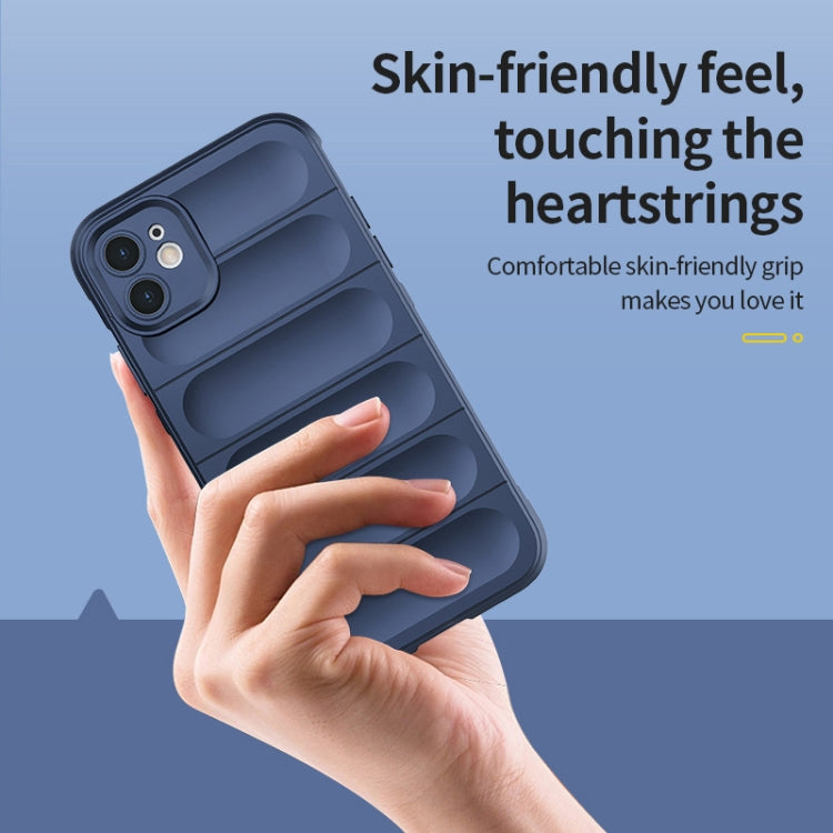 For iPhone 12 Magic Shield TPU + Flannel Phone Case(Black) - iPhone 12 / 12 Pro Cases by PMC TechLife | Online Shopping South Africa | PMC TechLife | Buy Now Pay Later Mobicred