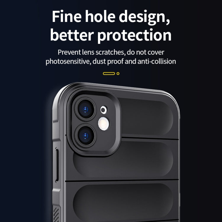 For iPhone 12 Magic Shield TPU + Flannel Phone Case(Red) - iPhone 12 / 12 Pro Cases by PMC TechLife | Online Shopping South Africa | PMC TechLife | Buy Now Pay Later Mobicred