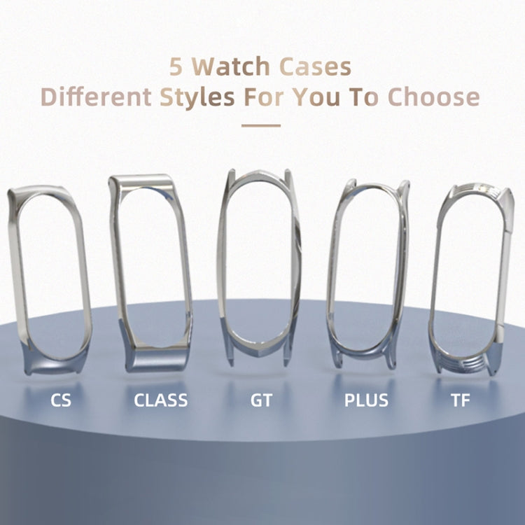 For Xiaomi Mi Band 6 / 5 / 4 / 3 Mijobs Flat Hole Silicone Watch Band, Style:CS Case(Wine Red+Rose Gold) - free shipping - PMC TechLife - Order now!