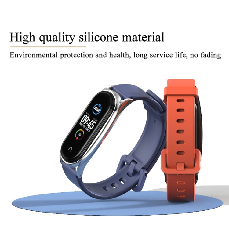 For Xiaomi Mi Band 3/4/5/6 Mijobs CS Silicone Waterproof Watch Band(Orange+Gold) - free shipping - PMC TechLife - Order now!