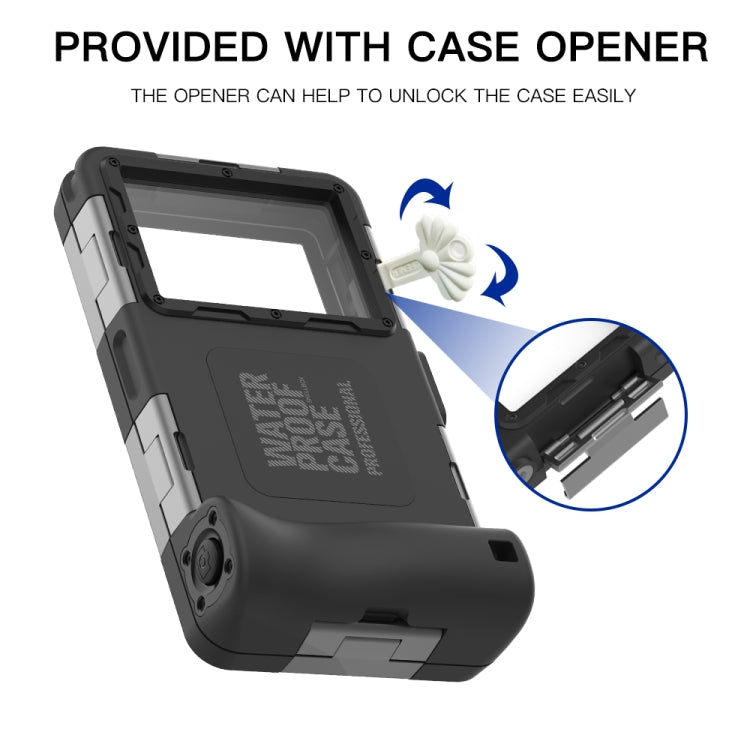RedPepper 2nd Generation Diving Waterproof Protective Case, Waterproof depth: 15m(Black) - free shipping - PMC TechLife - Order now!