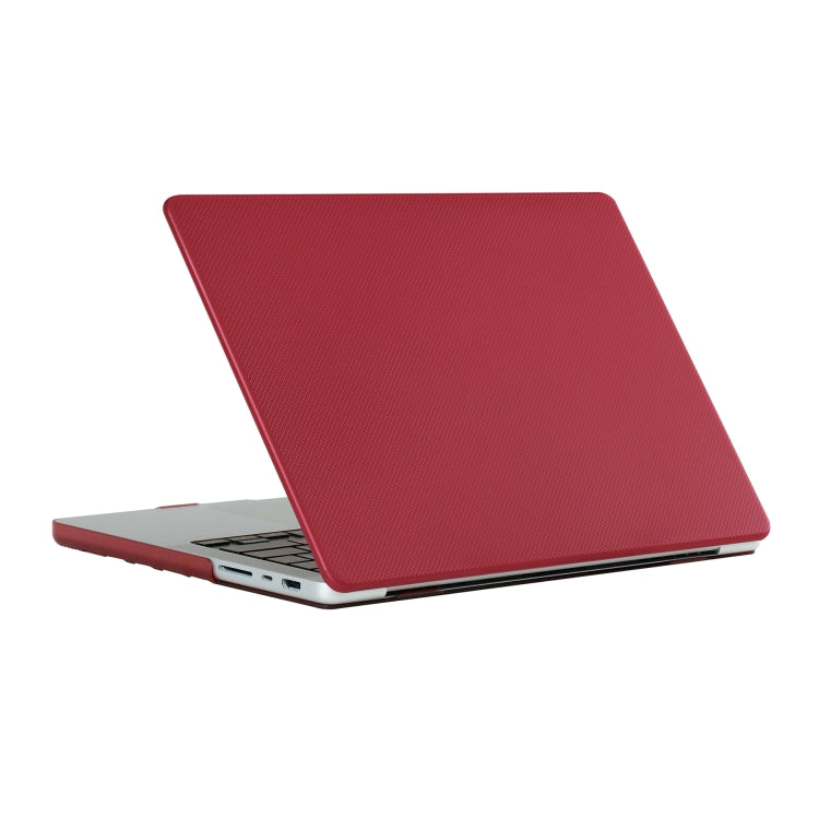 Dot Texture Double Sided Tanned Laptop Case For MacBook Pro 13.3 inch A1706/A1708/A1989/A2159/A2289/A2251/A2338(Red) - MacBook Pro Cases by PMC TechLife | Online Shopping South Africa | PMC TechLife