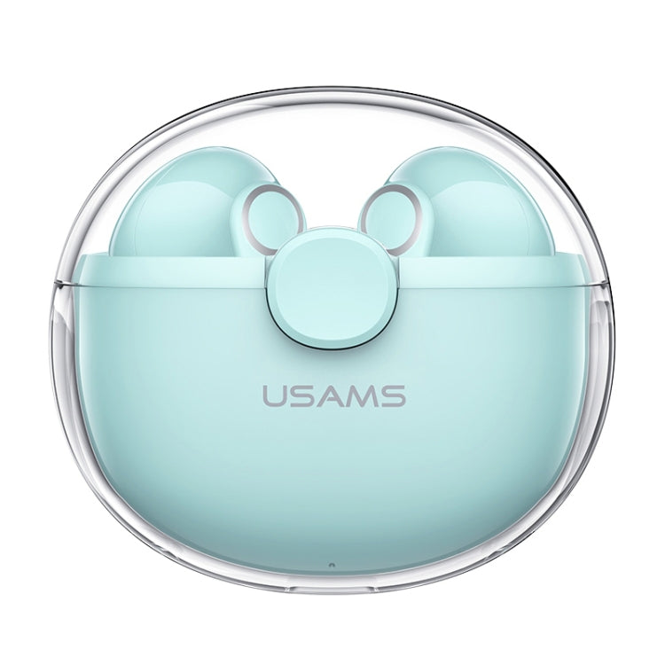 USAMS BU12 TWS Half In-Ear Bluetooth 5.1 Wireless Earphones(Green) - free shipping - PMC TechLife - Order now!