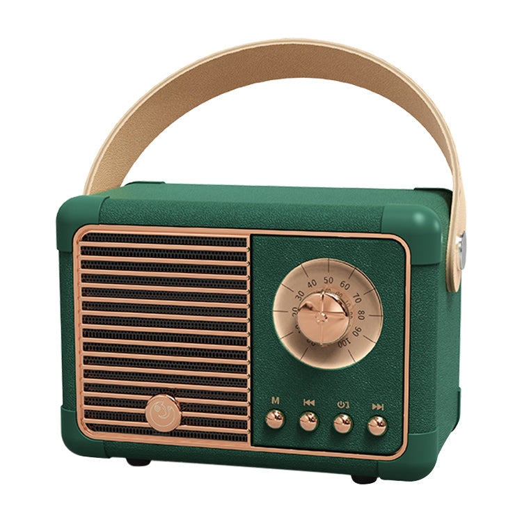 HM11 PLUS Portable HIFI Mini Retro Wireless Bluetooth Speaker(Dark Green) - Mini Speaker by PMC Jewellery | Online Shopping South Africa | PMC Jewellery