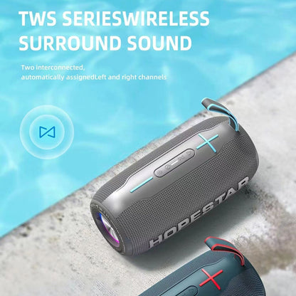 HOPESTAR H49 RGB Light TWS Waterproof Wireless Bluetooth Speaker(Blue) - Waterproof Speaker by HOPESTAR | Online Shopping South Africa | PMC Jewellery