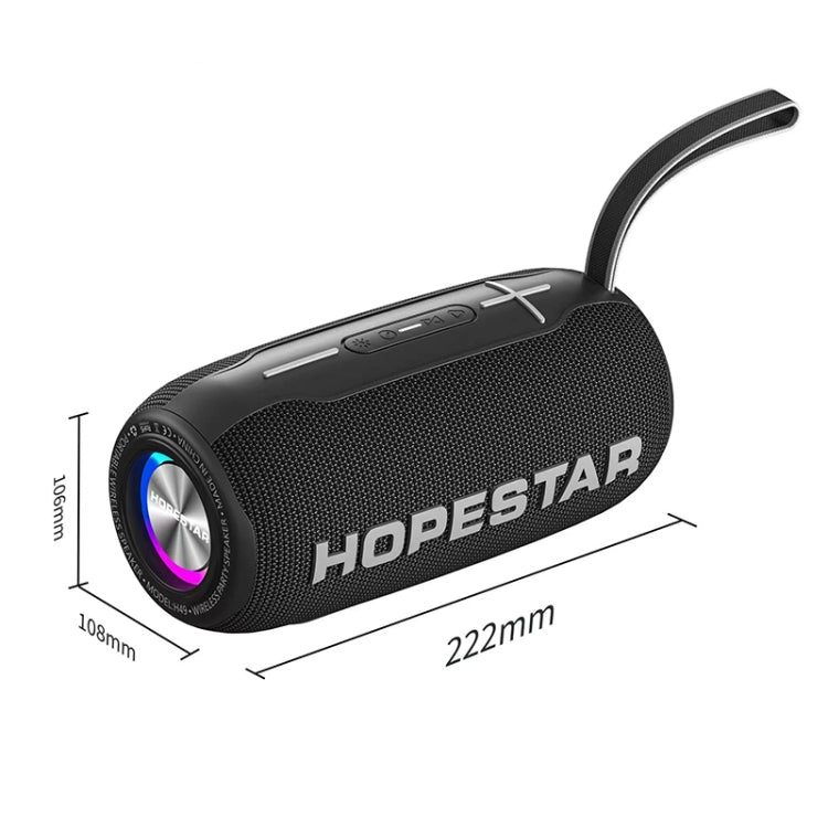 HOPESTAR H49 RGB Light TWS Waterproof Wireless Bluetooth Speaker(Red) - Waterproof Speaker by HOPESTAR | Online Shopping South Africa | PMC Jewellery