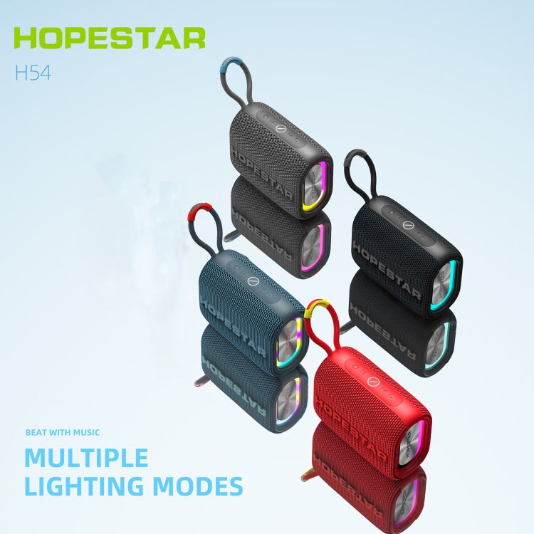 HOPESTAR H54 RGB Light TWS Waterproof Wireless Bluetooth Speaker(Red) - free shipping - PMC TechLife - Order now!