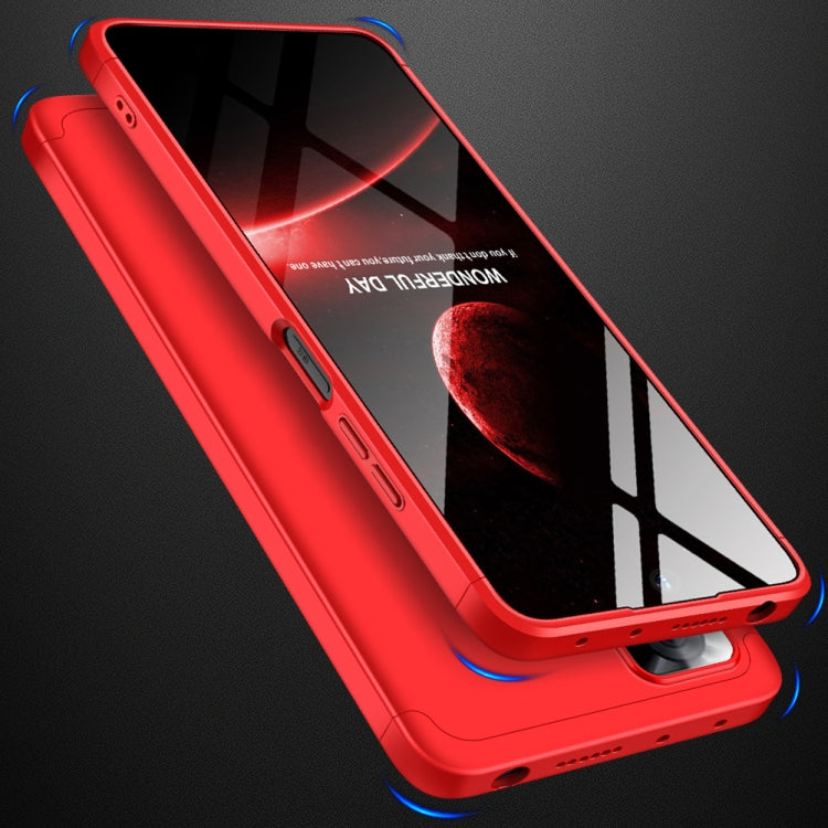 For Xiaomi Redmi Note 11 Pro 4G / 5G Global GKK Three Stage Splicing Full Coverage PC Case(Red) - Redmi Note 11 Pro Case by GKK | Online Shopping South Africa | PMC Jewellery