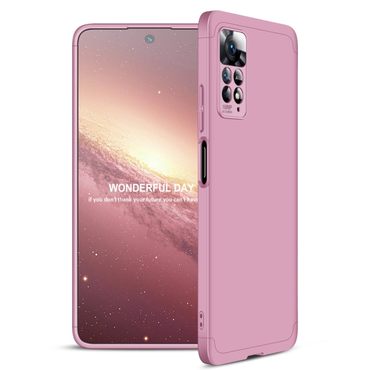 For Xiaomi Redmi Note 11 Pro 4G / 5G Global GKK Three Stage Splicing Full Coverage PC Case(Rose Gold) - Redmi Note 11 Pro Case by GKK | Online Shopping South Africa | PMC Jewellery