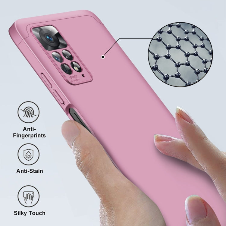 For Xiaomi Redmi Note 11 Pro 4G / 5G Global GKK Three Stage Splicing Full Coverage PC Case(Rose Gold) - Redmi Note 11 Pro Case by GKK | Online Shopping South Africa | PMC Jewellery