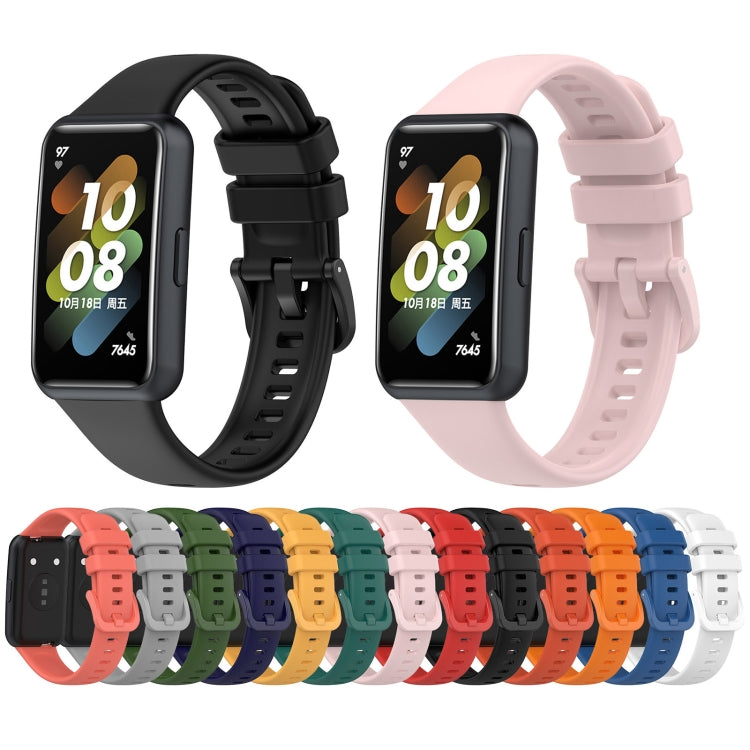 For Huawei Band 7 Silicone Watch Band(Populus Euphratica in Summer) - Watch Bands by PMC TechLife | Online Shopping South Africa | PMC TechLife | Buy Now Pay Later Mobicred
