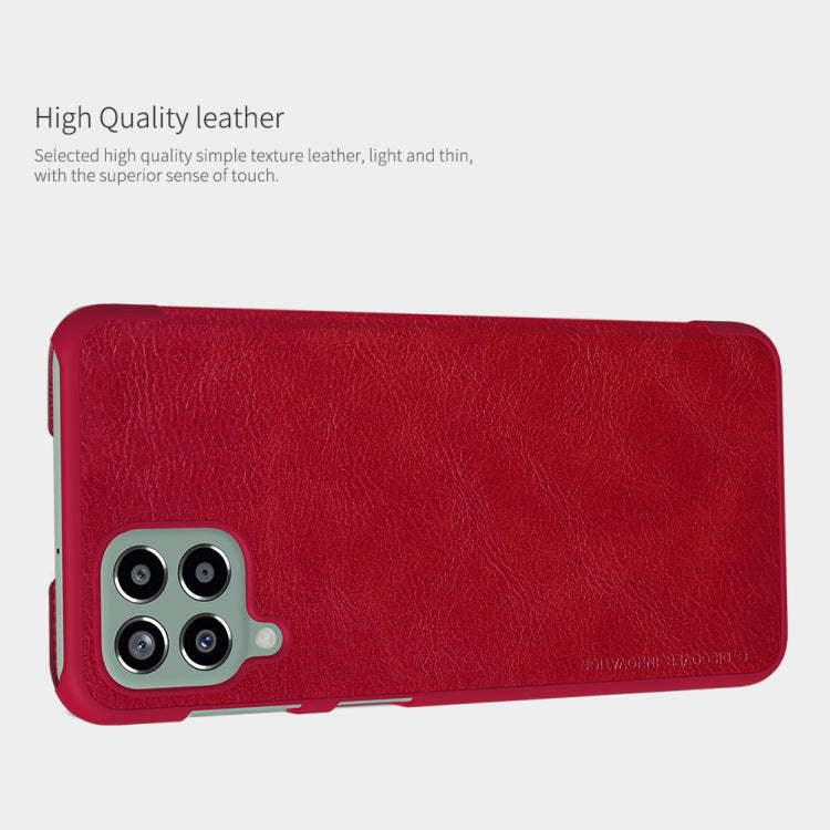 For Samsung Galaxy M33 5G NILLKIN QIN Series Crazy Horse Texture Leather Case(Black) - Galaxy Phone Cases by NILLKIN | Online Shopping South Africa | PMC TechLife | Buy Now Pay Later Mobicred