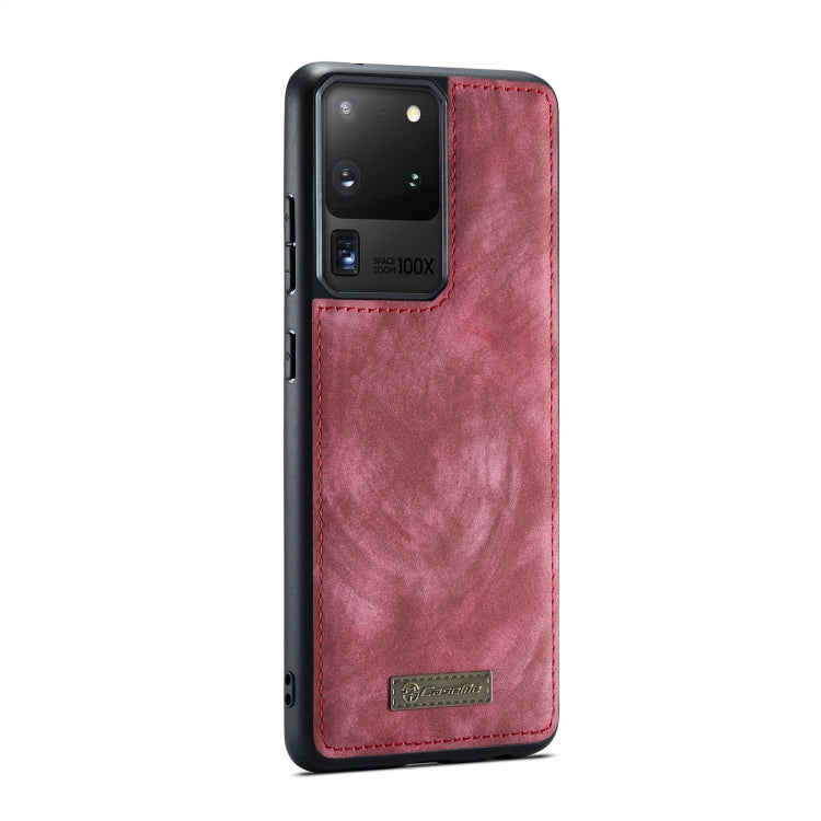 For Galaxy S20 Plus CaseMe Detachable Multifunctional Horizontal Flip Leather Case, with Card Slot & Holder & Zipper Wallet & Photo Frame(Red) - Galaxy Phone Cases by CaseMe | Online Shopping South Africa | PMC TechLife | Buy Now Pay Later Mobicred
