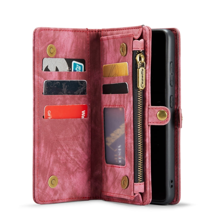 For Galaxy S20 Plus CaseMe Detachable Multifunctional Horizontal Flip Leather Case, with Card Slot & Holder & Zipper Wallet & Photo Frame(Red) - Galaxy Phone Cases by CaseMe | Online Shopping South Africa | PMC TechLife | Buy Now Pay Later Mobicred