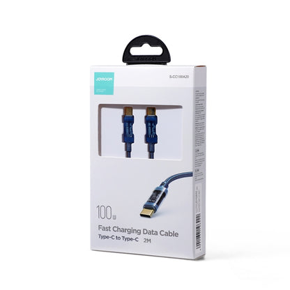 JOYROOM S-CC100A20 USB-C / Type-C to USB-C / Type-C 100W Sync Data Cable, Cable Length:2m(Blue) - USB-C & Type-C Cable by JOYROOM | Online Shopping South Africa | PMC Jewellery